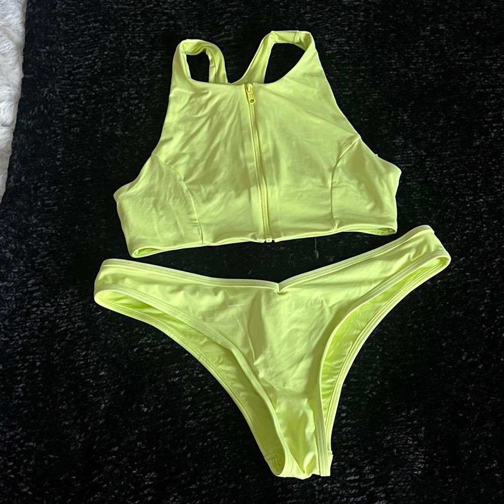Neon Yellow Bikini Set
